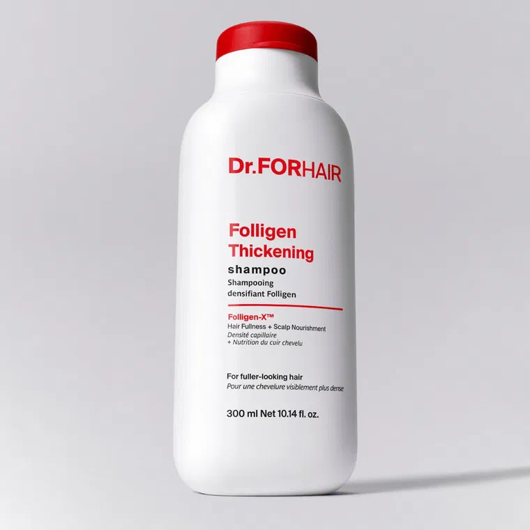 Chai dầu gội Dr.FORHAIR Folligen màu trắng nắp đỏ