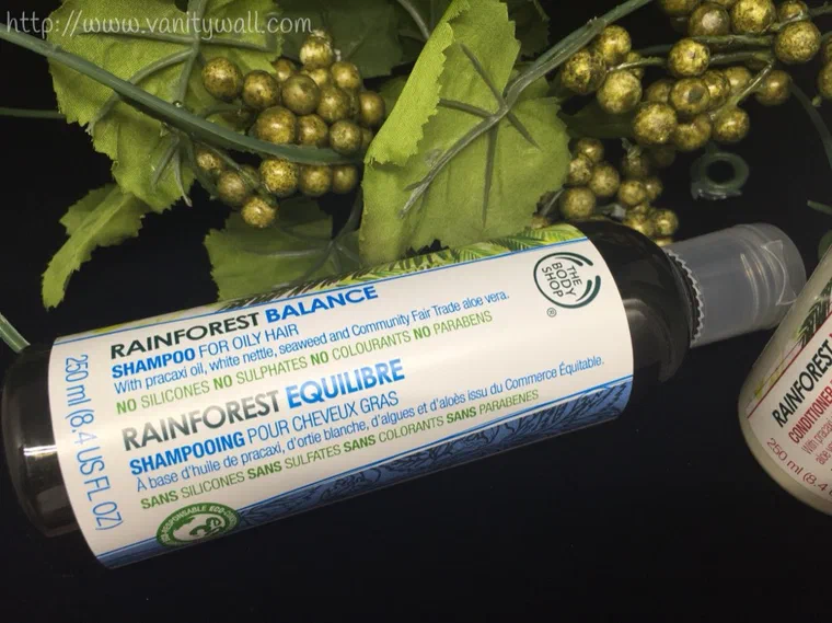 Chai dầu gội The Body Shop Rainforest Balance
