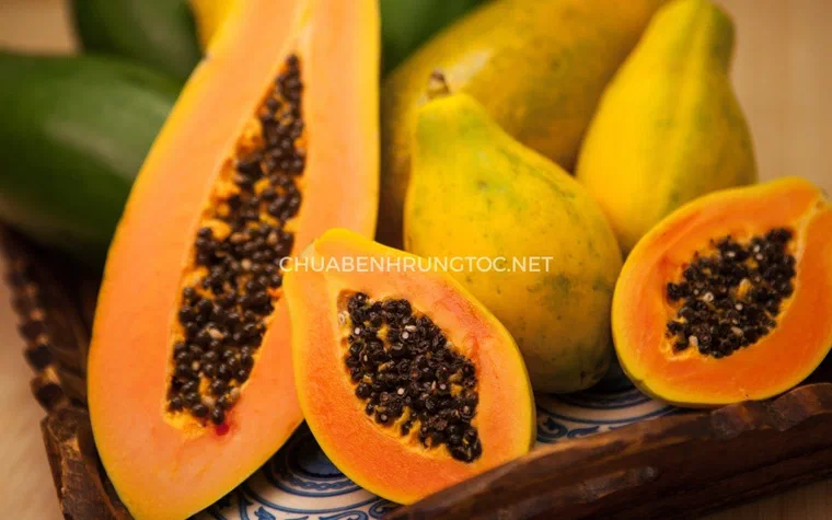 Đu đủ chín giàu vitamin C và vitamin A tốt cho tóc và da đầu