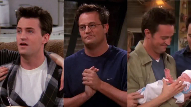 Ba giai đoạn tóc khác nhau của Chandler Bing trong Friends
