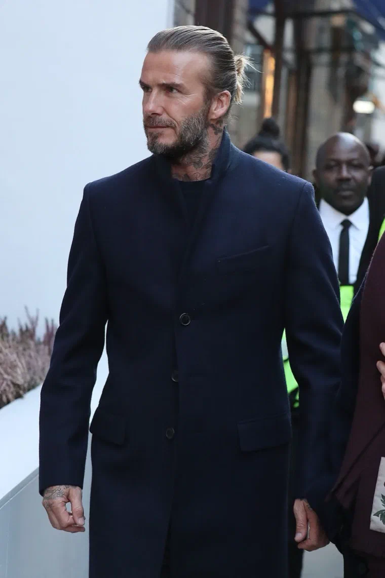 David Beckham với kiểu undercut chải ngược